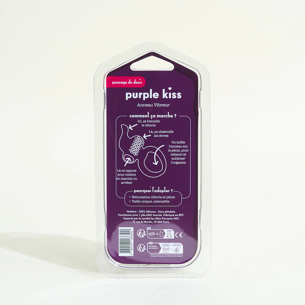 Anneau vibreur Purple Kiss - Image 4