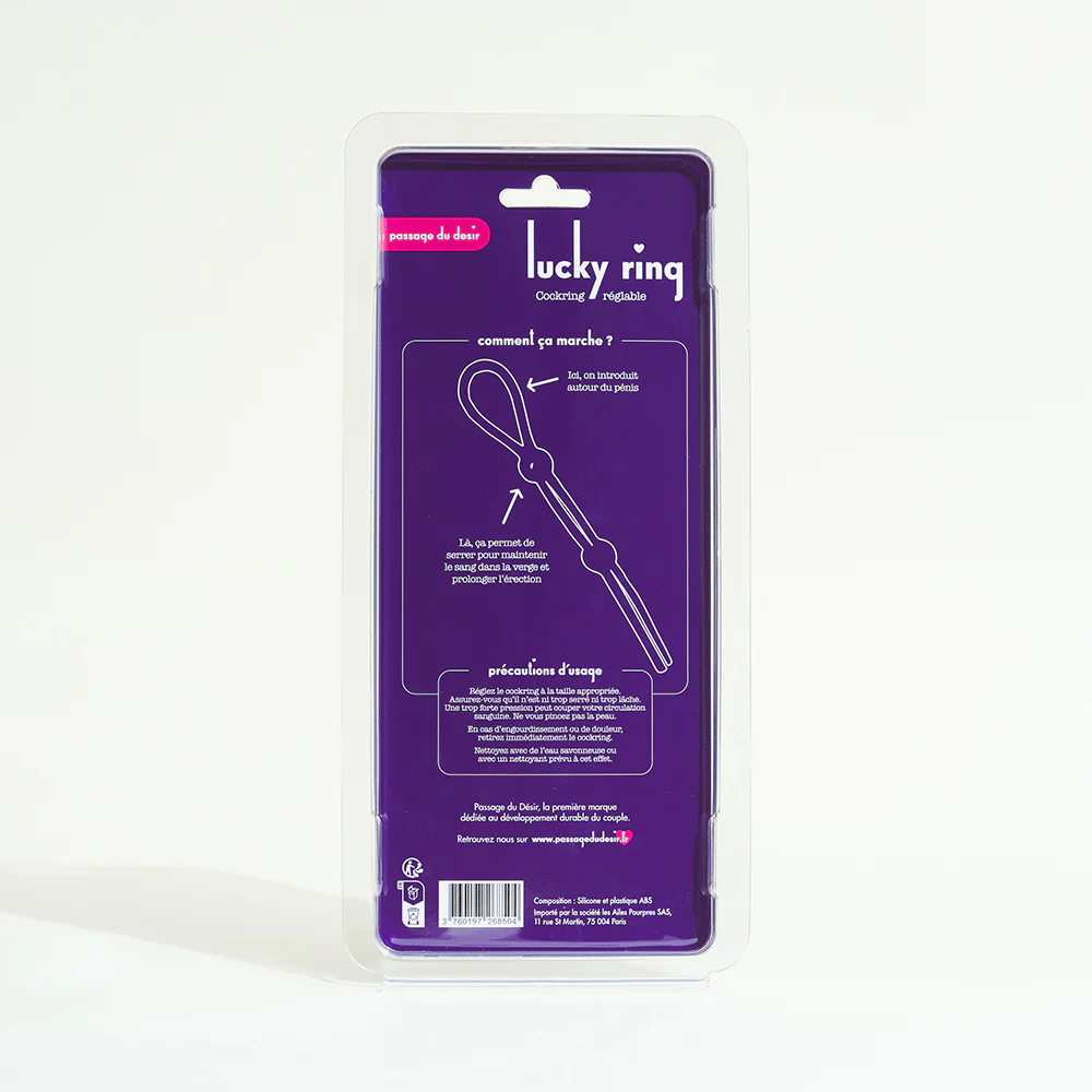 Cockring ajustable Lucky Ring Passage du désir - Image 3