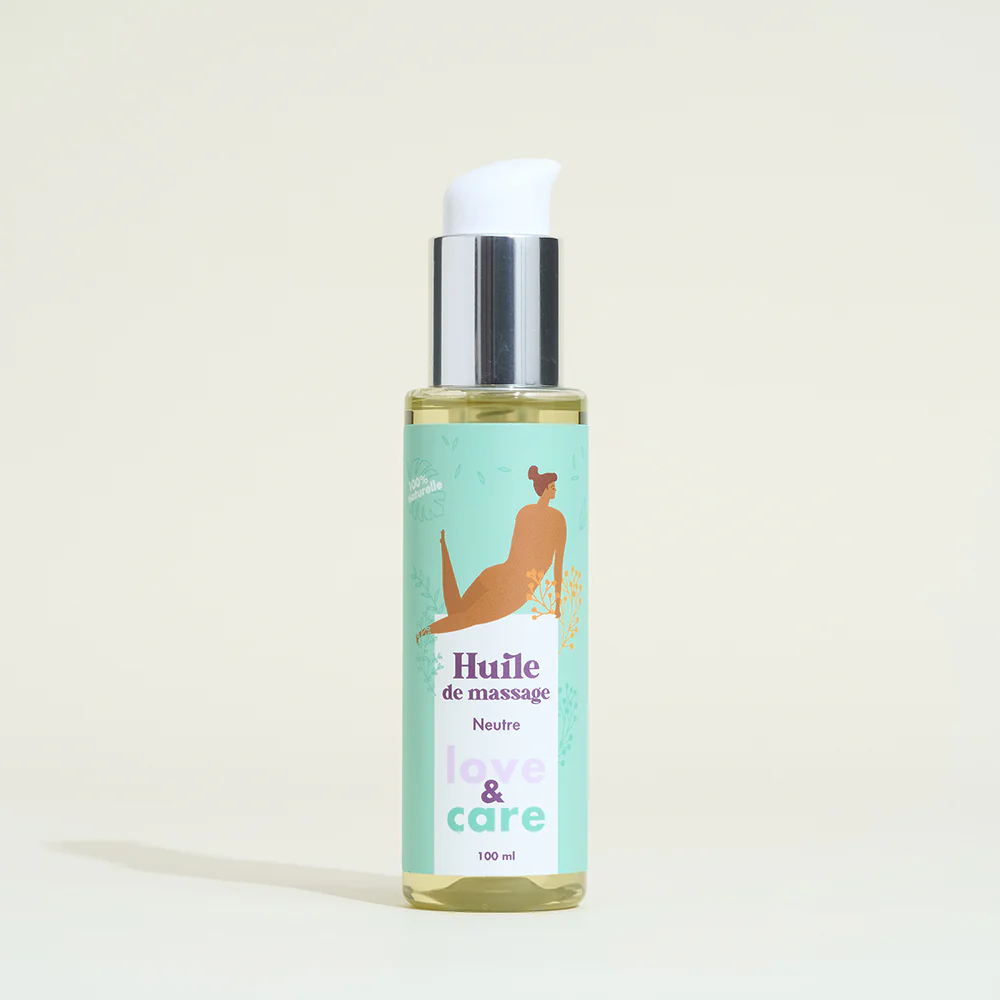 Huile de massage neutre Love&Care - Image 4