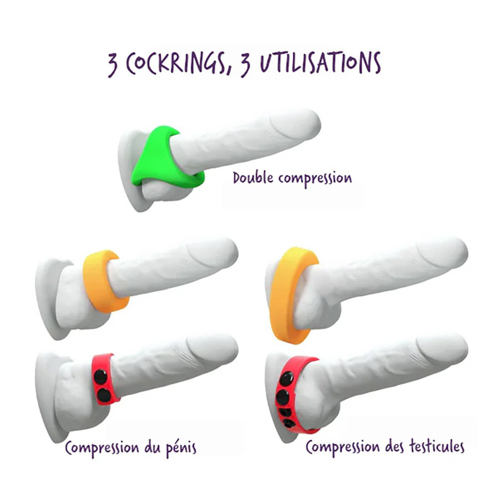 Kit Neon Ring 3 cockrings - Image 6