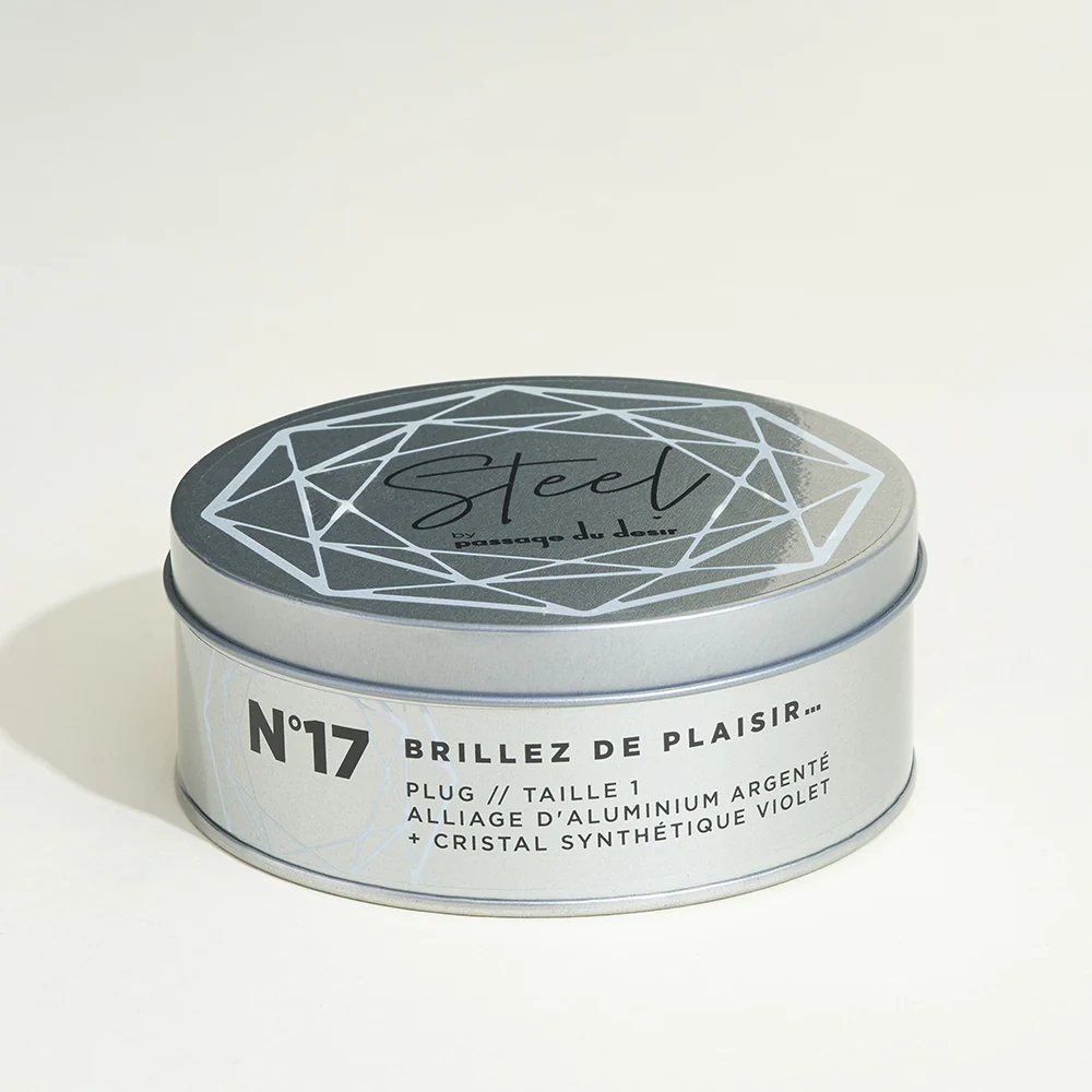 Plug métal bijou Steel Cristal violet - Image 5