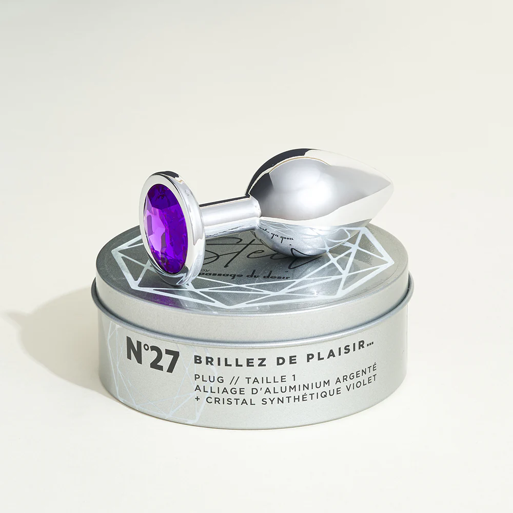 Plug métal bijou Steel Cristal violet - Image 6