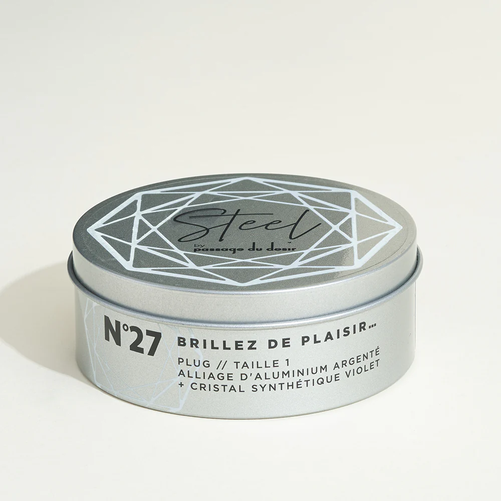 Plug métal bijou Steel Cristal violet - Image 7