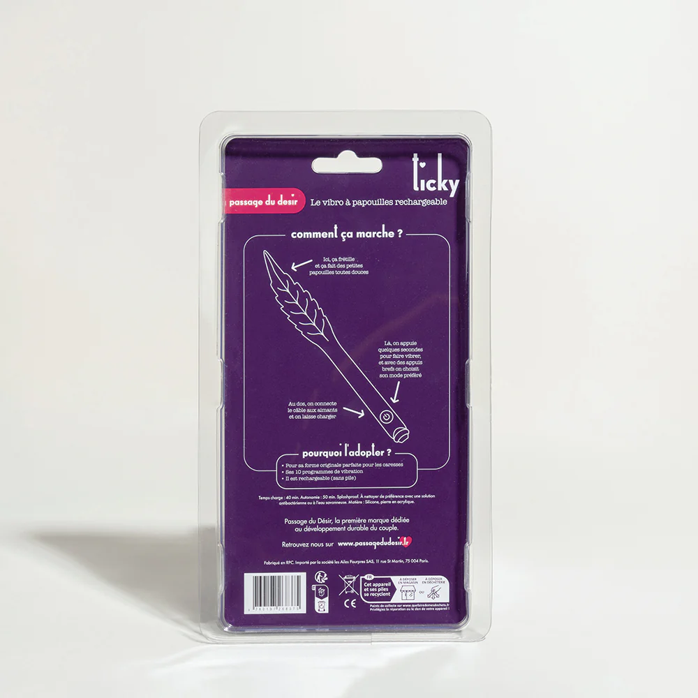 Ticky plume de massage vibrante rechargeable - Image 7