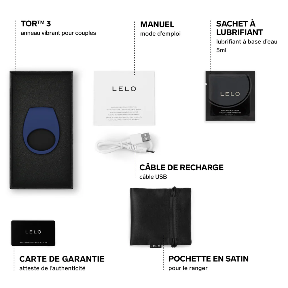 TOR 3 cockring vibrant de Lelo - Image 33