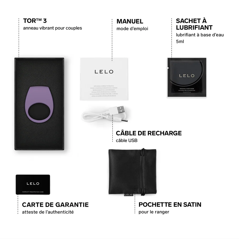 TOR 3 cockring vibrant de Lelo - Image 7