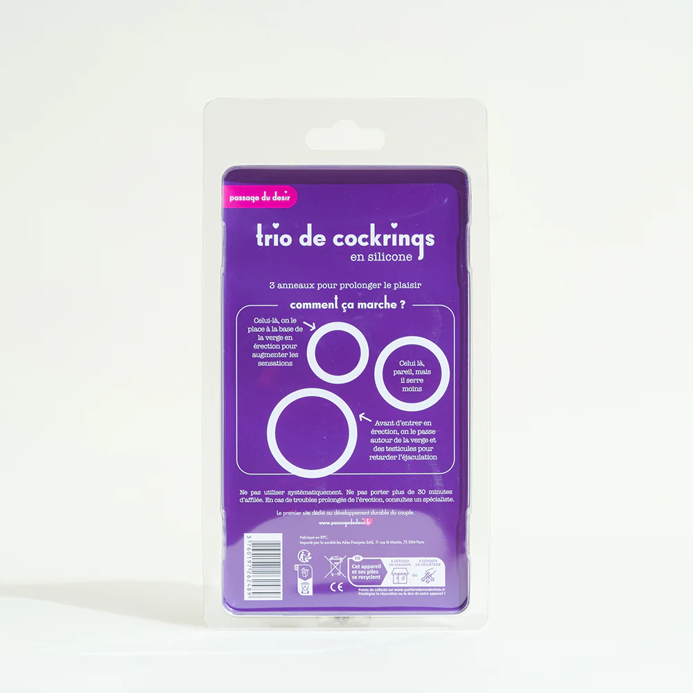 Trio de cockrings en silicone - Image 3
